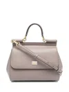Dolce & Gabbana Medium Sicily Shoulder Bag In Grey