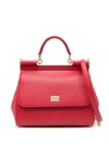 Dolce & Gabbana Large Sicily Tote Bag In Red