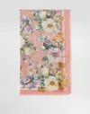 Dolce & Gabbana Floral Print Cashmere Silk Scarf In Print