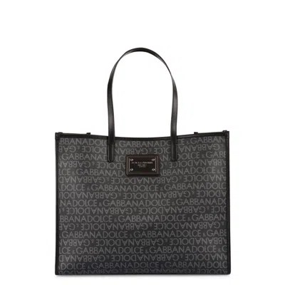Dolce & Gabbana Large Tote In Gray