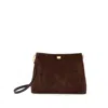 Dolce & Gabbana Large Vittoria Suede Cross Body Bag In Brown