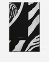 Dolce & Gabbana Large Zebra-print Twill Scarf (140 X 140) In Multicolor