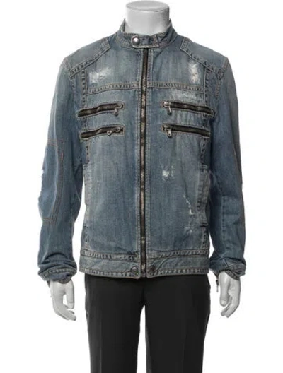 Pre-owned Dolce & Gabbana Late 2000's - Early 2010's Denim Jacket In Blue