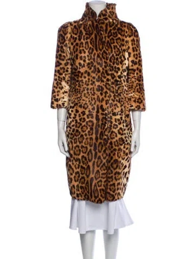 Pre-owned Dolce & Gabbana Late 2000's - Early 2010's Fur Fur Coat In Neutral