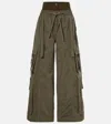 Dolce & Gabbana Waxed Faille Pants In Green