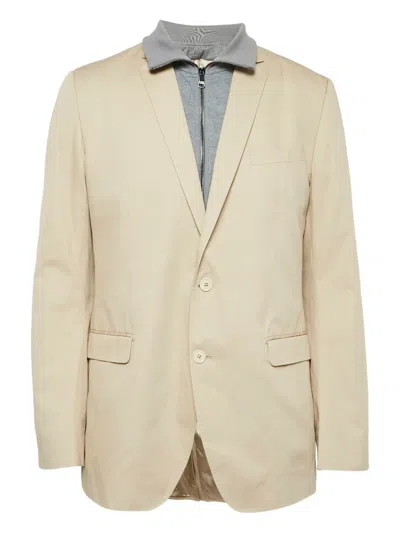 Pre-owned Dolce & Gabbana Layered Cotton Blazer In Neutral