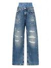 Dolce & Gabbana Wide-leg Jeans With 5 Pockets In Blue