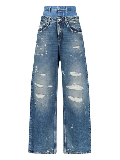DOLCE & GABBANA 'LAYERED' JEANS