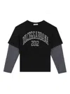 Dolce & Gabbana T-shirt Im Layering-look In Black