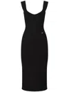 Dolce & Gabbana Dg Logo Plaque Sleeveless Knitted Dress