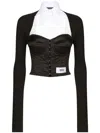 DOLCE & GABBANA DOLCE & GABBANA LAYERED-SHIRT CORSET