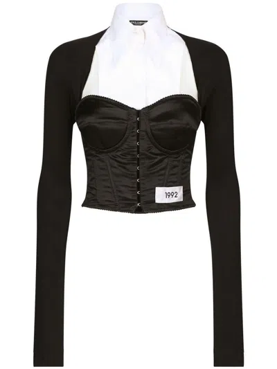DOLCE & GABBANA DOLCE & GABBANA LAYERED-SHIRT CORSET
