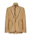 Dolce & Gabbana Layered Single-breasted Blazer In Nude