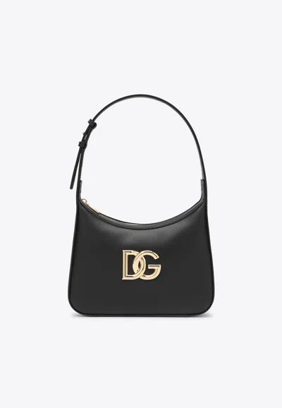 Dolce & Gabbana Leather 3.5 Shoulder Bag In Black