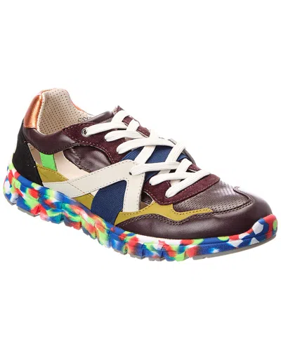 Dolce & Gabbana Leather & Suede Sneakers In Multi
