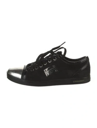 Pre-owned Dolce & Gabbana Leather Animal Print In Black