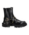 Dolce & Gabbana Leather Ankle Boot In Black
