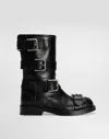Dolce & Gabbana Stylish Mid-calf Round Toe Chunky Heel Boots In Black