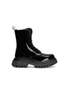Dolce & Gabbana Kids Leather Lace-up Boots In Black