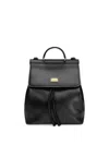 Dolce & Gabbana Leather Backpack In Black