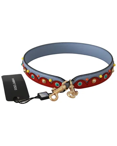 Dolce & Gabbana Leather Bag Shoulder Strap In Red