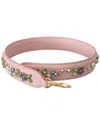 Dolce & Gabbana Leather Bag Strap In Pink