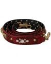 Dolce & Gabbana Leather Bag Strap In Red