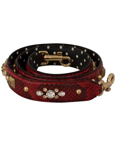 DOLCE & GABBANA DOLCE & GABBANA LEATHER BAG STRAP