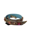 Dolce & Gabbana Leather Bag Strap In Brown