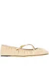 Dolce & Gabbana Nappa Mordore Ballet Flats In Neutrals