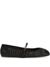 Dolce & Gabbana Ballerina Nappa Seta E Nastro In Black