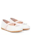 Dolce & Gabbana Leather Ballet Flats In White