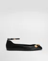 Dolce & Gabbana Embellished Ballet Flats In Black