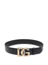 Dolce & Gabbana Dg Logo Leather Belt