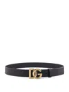 Dolce & Gabbana Logo-plaque Leather Belt