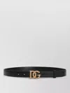 Dolce & Gabbana Leather Belt Adjustable Fit Waist Accessory In Black