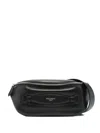 Dolce & Gabbana Leather Belt Bag In Black