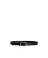 Dolce & Gabbana Leather Belt In Black