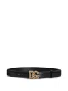 Dolce & Gabbana Leather Belt In Black
