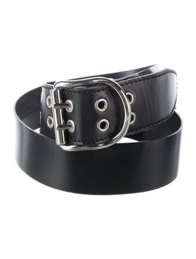 Pre-owned Dolce & Gabbana Leather Belt In Black