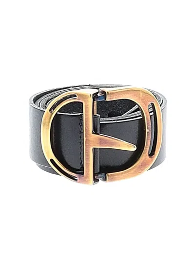Pre-owned Dolce & Gabbana Leather Belt In Black
