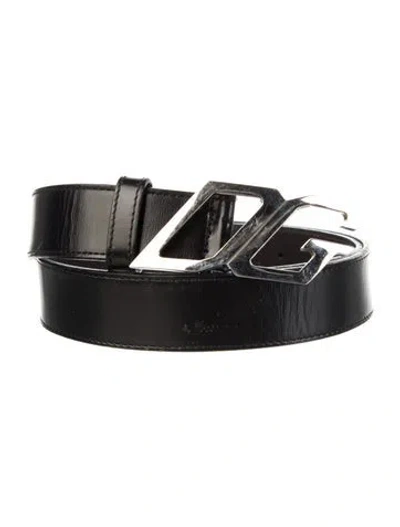 Pre-owned Dolce & Gabbana Leather Belt In Black