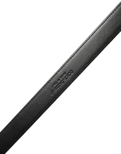 Dolce & Gabbana Leather Belt In Black