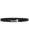 Dolce & Gabbana Black Leather Belt In Black
