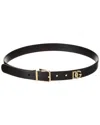 Dolce & Gabbana Black Leather Belt In Black