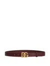 Dolce & Gabbana Leather Belt In Brown
