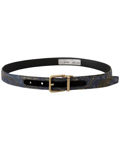 Dolce & Gabbana Leather Belt In Black