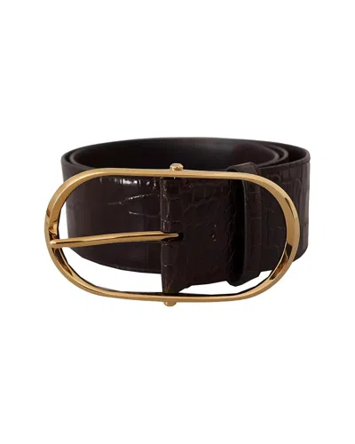 Dolce & Gabbana Leather Belt In Gold