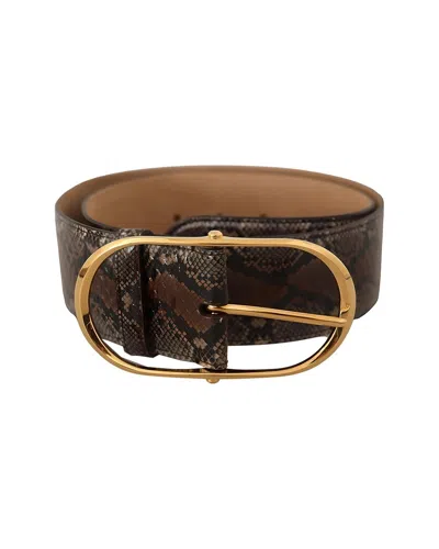 Dolce & Gabbana Leather Belt In Brown