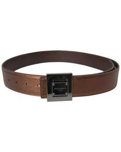 Dolce & Gabbana Leather Belt In Brown